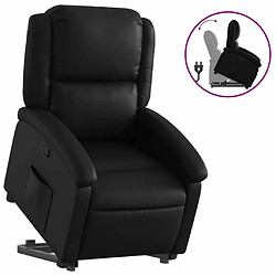 Maison Chic Fauteuil Relax pour salon, Fauteuil inclinable Noir Similicuir -GKD41361