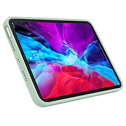 Coque en silicone antichoc, anti-empreinte digitale vert clair pour votre iPad Pro 12.9-pouces (2021)/(2020)/(2018)