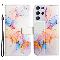 Etui en PU + TPU antichoc avec support Bille de la galaxie pour votre Samsung Galaxy S21 Ultra 5G