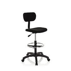 Siège technique / Tabouret de travail TOP WORK 05 Tissu Noir hjh OFFICE pas cher