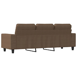 Acheter vidaXL Canapé à 3 places Marron 180 cm Tissu