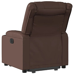 Acheter Maison Chic Fauteuil Relax pour salon, Fauteuil inclinable marron similicuir -GKD14498