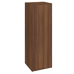 Maison Chic Meuble TV scandinave - Banc TV pour salon Chêne marron 30,5x30x90 cm Bois d'ingénierie -MN60285