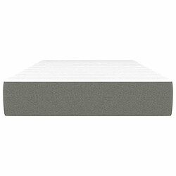 Avis Maison Chic Matelas de lit à ressorts ensachés, Matelas doux Gris foncé 90x200x20cm Tissu -GKD13048