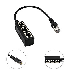 2 Pcs RJ45 Splitteur 1 À 3 Répartiteur de Câble Ethernet LAN Réseau Splitter