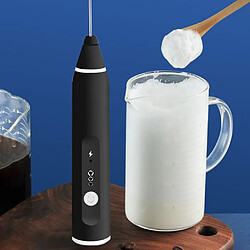 Universal Balayeur électrique à 3 vitesses, café, lait, boisson, mousse, mélangeur alimentaire portable rechargeable USB, mélangeur d'œufs de cuisine