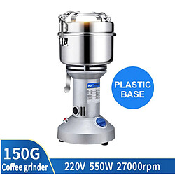 Universal 220V 550W Ustensiles de cuisine occidentaux 150G Broyeur à café Broyeur chinois Broyeur à céréales Super Fine Moulin | Moulin à café électrique(Argent)