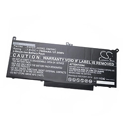 vhbw batterie compatible avec Dell Latitude CTOL7480-D1706CN laptop (7500mAh, 7,6V, Li-Ion, noir)