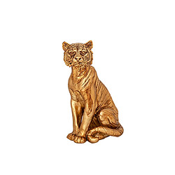 Figurine Décorative Romimex Doré Résine Tigre 15 x 21 x 9 cm