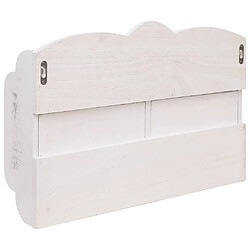 Acheter vidaXL Porte-manteau mural Blanc 50x10x34 cm Bois