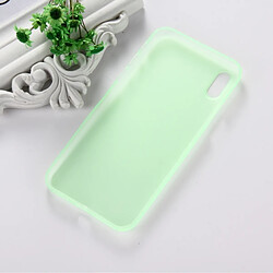 Wewoo Coque vert menthe pour iPhone X PP Housse de protection arrière