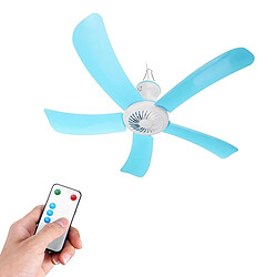 (Avec télécommande) Mini ventilateur de plafond portable à 5 pales Avec télécommande Suspendue Summer Cooler Gift Dia. 71 cm