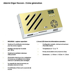 Humidificateur Electronique Adorini Cigar Heaven - 2ème génération - écran LCD