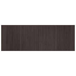 vidaXL Tapis rectangulaire marron foncé 70x200 cm bambou