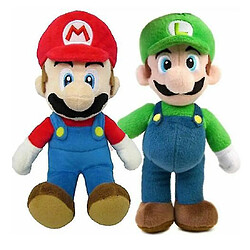 Universal 2pcs Super Mario Bros Plush Doll Mario Luigi Soft Stuffed Animal Teddy Toy Kids Gift(2pcs)