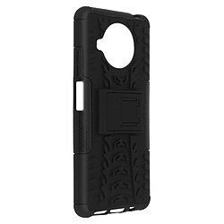 Avizar Coque Xiaomi Mi 10T Lite Protection Bi-matière avec Béquille Support Noir