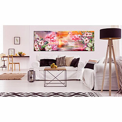 Paris Prix Tableau Imprimé Flamingoes Land 40 x 120 cm