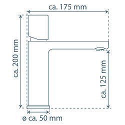 SCHÜTTE Mitigeur de lavabo NEW YORK doré mat pas cher