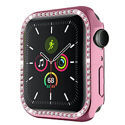 Coque en TPU décoration en strass rose pour votre Apple Watch Series 7 45mm