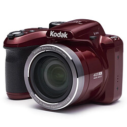 KODAK Pixpro AZ401 - Appareil Photo Bridge Numérique 16 Mpixels, Enregistrement vidéo, Grand angle 24 mm, Ecran LCD 7,6 cm, Panorama 180° - Rouge- RECONDITIONNE - Rouge