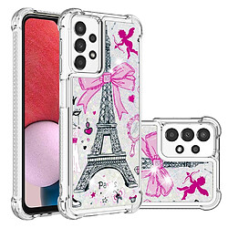 Coque en TPU motif paillettes scintillantes Miroir/tour pour votre Samsung Galaxy A13 4G