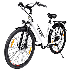 Avis ESKUTE Vélo électrique ES-28-SDXK, moteur 250 W, batterie 36 V 20 Ah, pneus 28 x 1,75 pouces, 25 km/h,120 km- Blanc