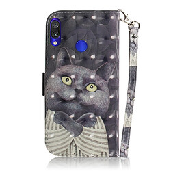 Avis Wewoo Coque Fashion Etui en cuir à rabat avec dessin couleur 3D et fentes pour cartes et porte-cartes Huawei P30 Lite Embrace Cat