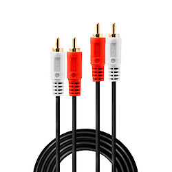 Lindy 35661 câble audio 2 m 2 x RCA Rouge, Blanc