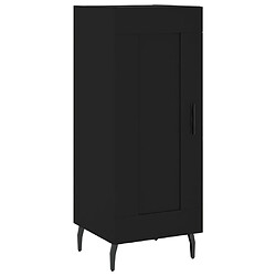 Maison Chic Commode Buffet - Meuble de rangement haut Noir 34,5x34x180 cm Bois d'ingénierie -GKD24192 pas cher