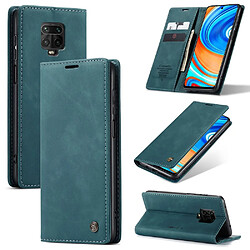 Etui en PU auto-absorbé bleu pour votre Xiaomi Redmi Note 9 Pro/Note 9 Pro Max/Note 9S