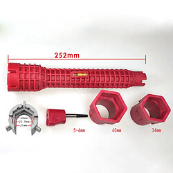 Outils à Main De Plombier D'installation D'évier De Robinet Multifonctionnel 8 En 1