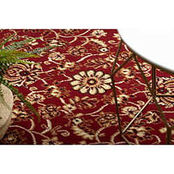 RUGSX BCF Tapis Morad KLASYK classique - bordeaux 80x150 cm pas cher