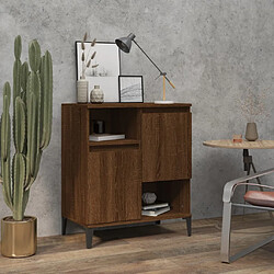 Maison Chic Buffet,Meuble de Rangement,commode pour salon,Cuisine Chêne marron 60x35x70 cm Bois d'ingénierie -MN69575