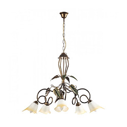 Onli Suspension MIRANDA 5 Light Verre,Métal Or antique