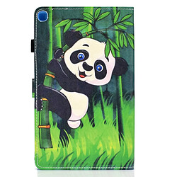 Avis Etui en PU impression de motifs avec des fentes pour cartes arbre et panda pour votre Samsung Galaxy Tab A 10.1(2019) T510/T515