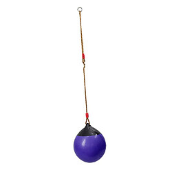 Siège De Balançoire Extérieur Bounce Ball Avec Corde Robuste Pour Enfants Et Adultes Violet