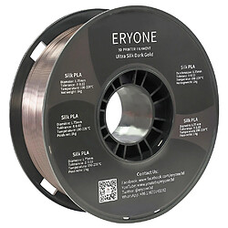 None Filament PLA Ultra Silk ERYONE pour imprimante 3D 1 kg (2,2 lb) / Bobine - Or foncé pas cher