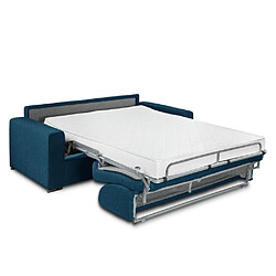 Avis Inside 75 Canapé lit 2-3 places DREAMER convertible EXPRESS 120cm matelas 16 cm bleu turquoise