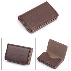 Wewoo Porte-cartes café 2 cas de carte de visite en cuir PU Premium PCS avec fermeture magnétique, taille: 10 * 6.5 * 1.7cm