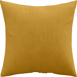 ICONIK INTERIOR Coussin carré en velours (45x45 CM) coussin + rembourrage - Mesmal Doré