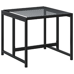 Acheter vidaXL Ensemble à manger de jardin 15 pcs noir résine tressée