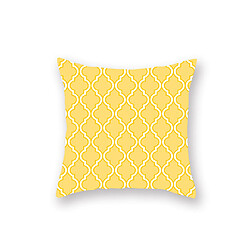 YP Select 4pcs jaune taie d'oreiller géométrique canapé taie d'oreiller de coussin - 3 jaune 45X45Cm pas cher