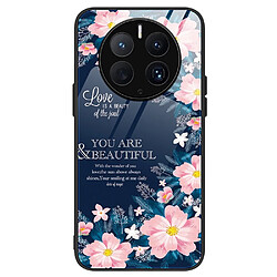 Coque en TPU anti-rayures, anti-chocs pour votre Huawei Mate 50 Pro 4G - fleurs roses