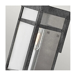 Avis Elstead Lighting Applique murale extérieur Hinkley Verre Transparent,aluminium Zinc vieilli