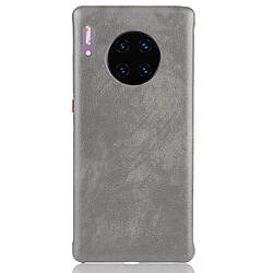 Wewoo Coque Rigide Pour Huawei Mate 30 Pro Shockproof Litchi PC + PU Case Gris