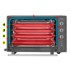 Four de table à convection avec rôtissoire et grill, 70L -1840W - SOGO HOR-SS-10570