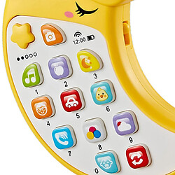 Télécommande Bébé Lumière Son Activité De Téléphone Portable Jouet éducatif Jaune pas cher