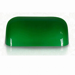 Wewoo Abat jour Accessoires de couverture lampe Retro Bankers abat-jour en verre (vert)