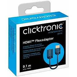 Acheter Clicktronic Casual Flexadapter HDMI (Adaptateur compacte pour espaces et coins étroit entre mur et TV, 4K Ultra HD) 0,1 m