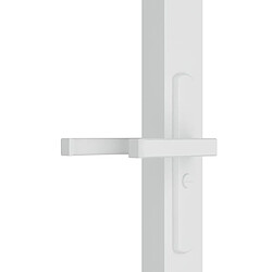 Acheter vidaXL Porte intérieure 102,5x201,5 cm Blanc Verre ESG et aluminium